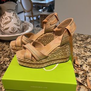 Sam Edelman Vaugn neutral Raffia Wedges